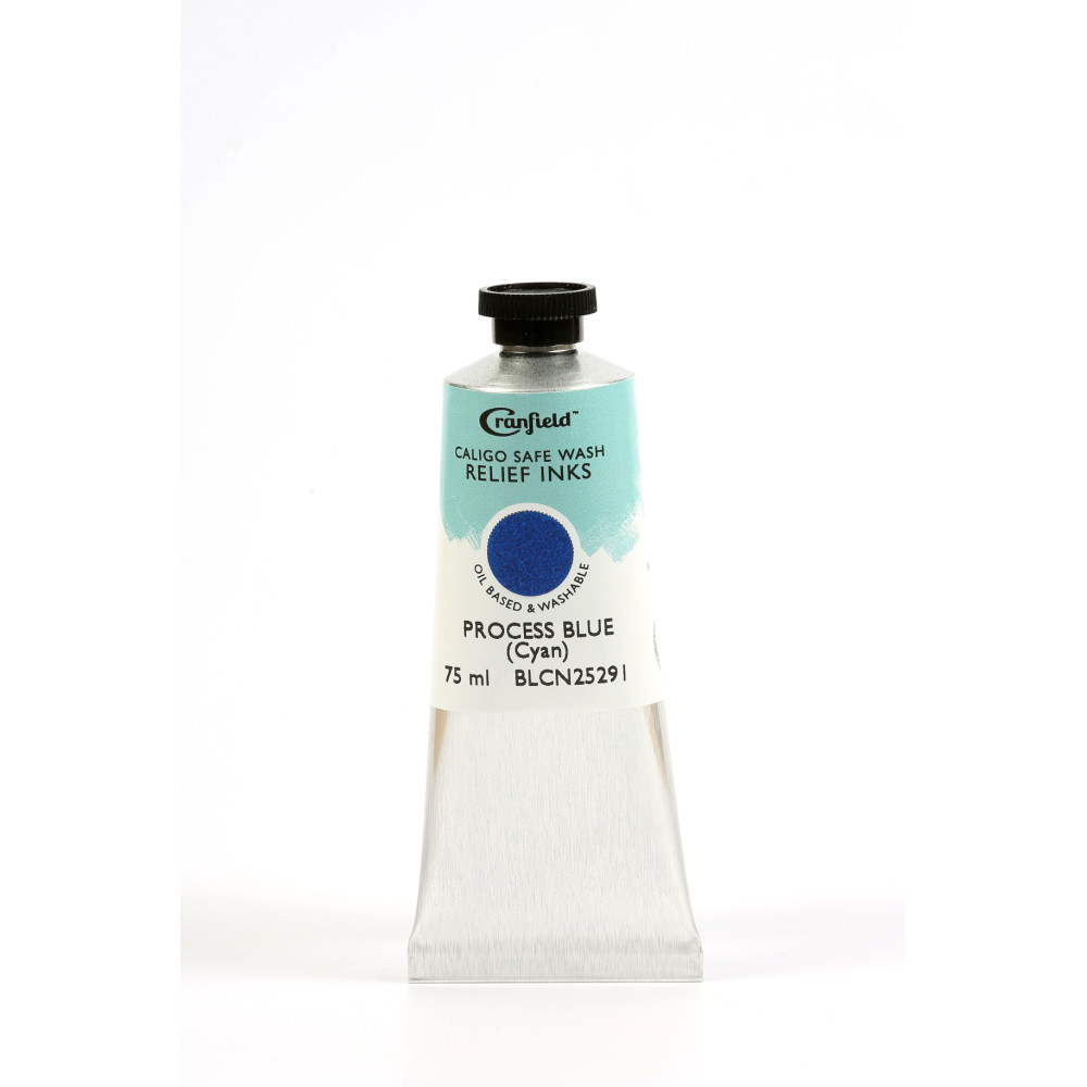 Tusz Caligo Safe Wash Relief - Cranfield - Process Blue Cyan 75 ml