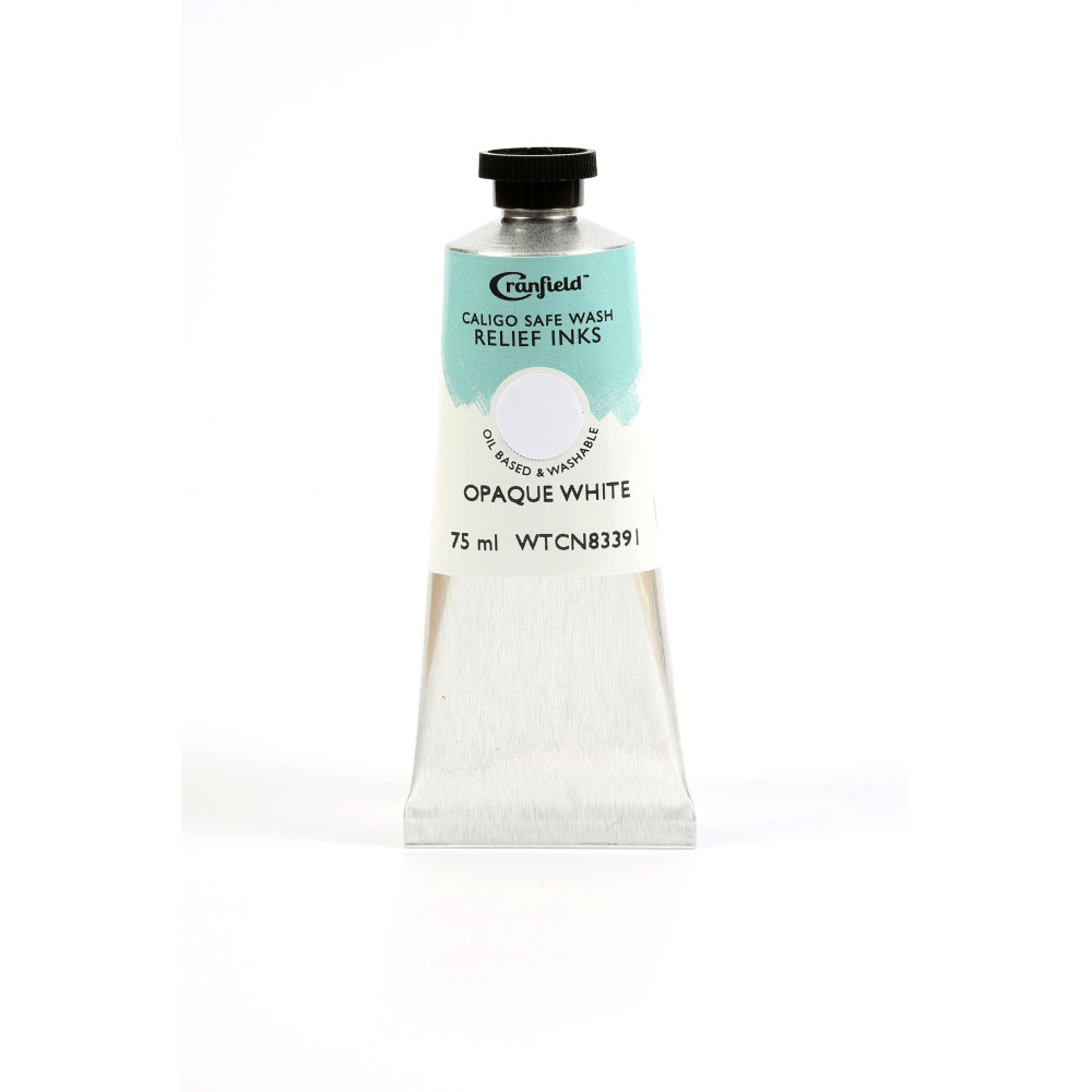 Tusz Caligo Safe Wash Relief - Cranfield - Opaque White 75 ml