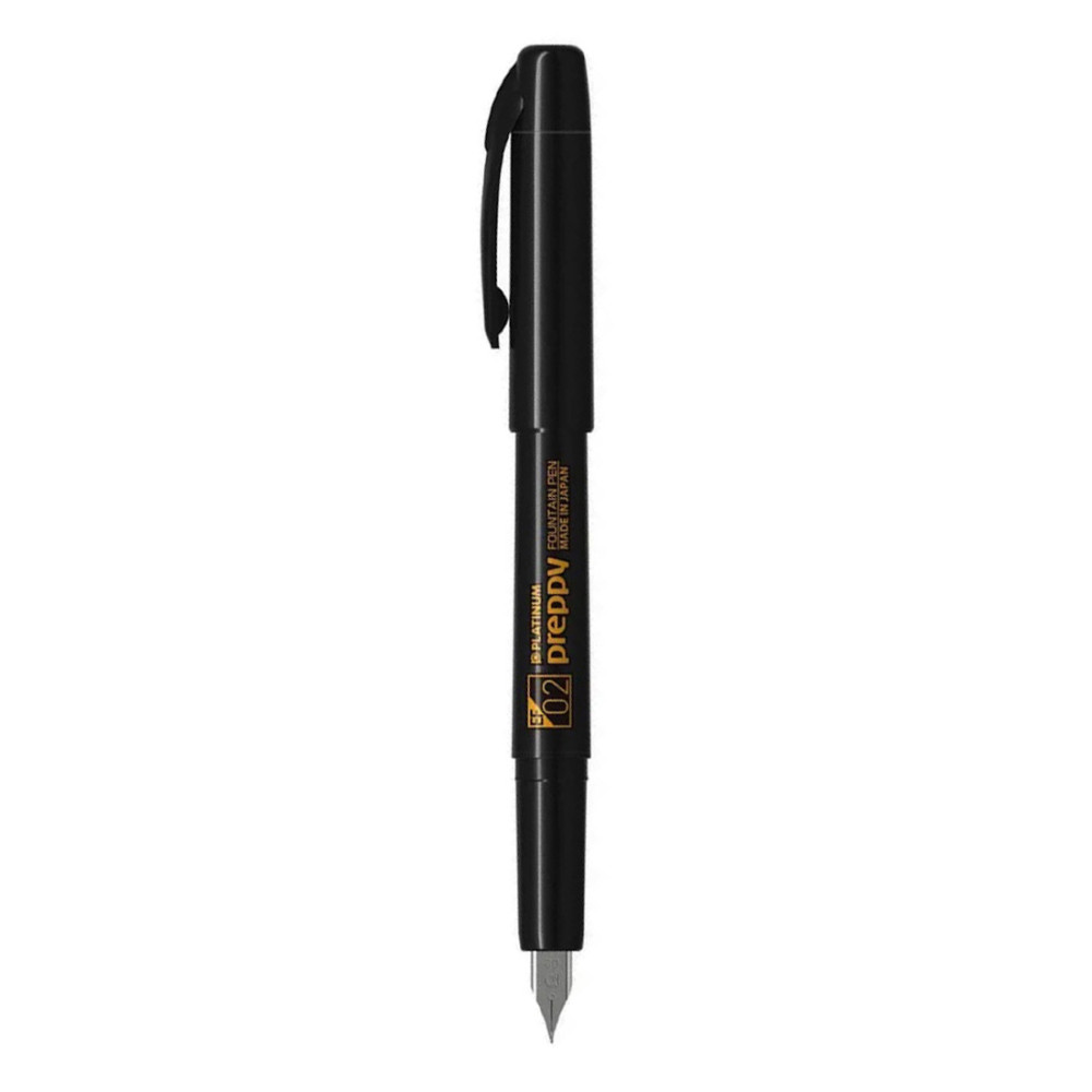 Fountain pen Preppy 900 - Platinum - Black EF