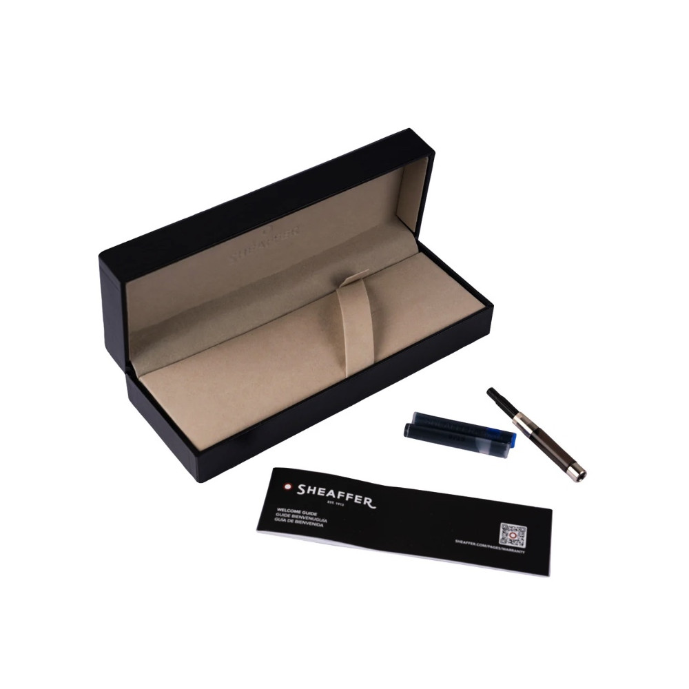 Pióro wieczne 300 - Sheaffer - Black Chrome Trim F