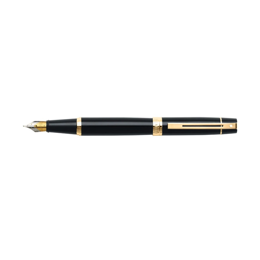 Fountain pen 300 - Sheaffer - Black Gold Trims F