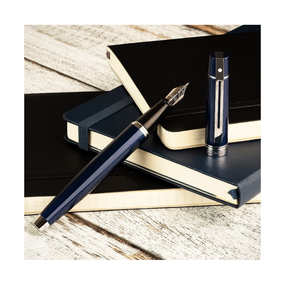 Pióro wieczne 300 - Sheaffer - Blue Chrome Trim F