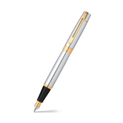 Fountain pen 300 - Sheaffer - Bright Chrome Gold Trims F