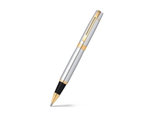 Rollerball pen 300 - Sheaffer - Bright Chrome Gold Trims