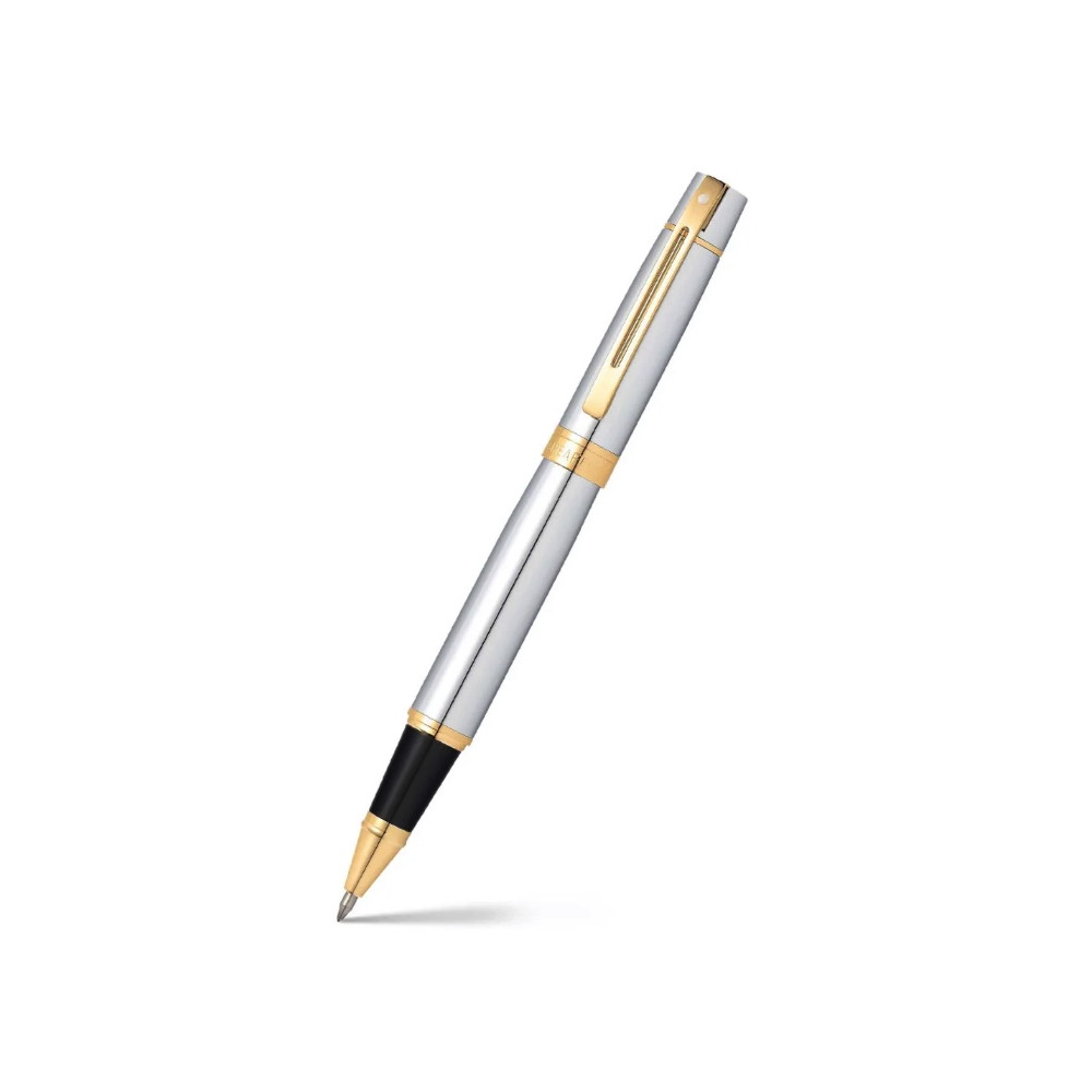 Pióro kulkowe 300 - Sheaffer - Bright Chrome Gold Trim
