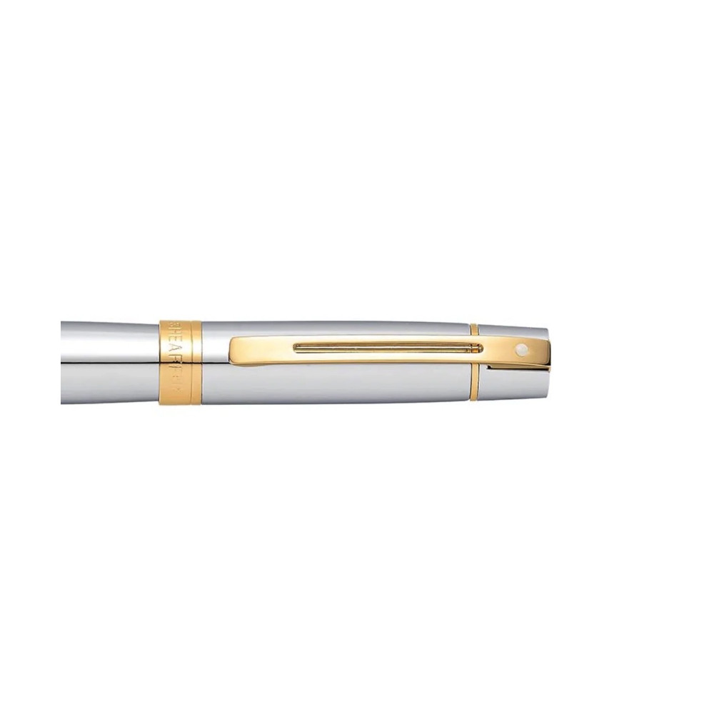 Pióro kulkowe 300 - Sheaffer - Bright Chrome Gold Trim
