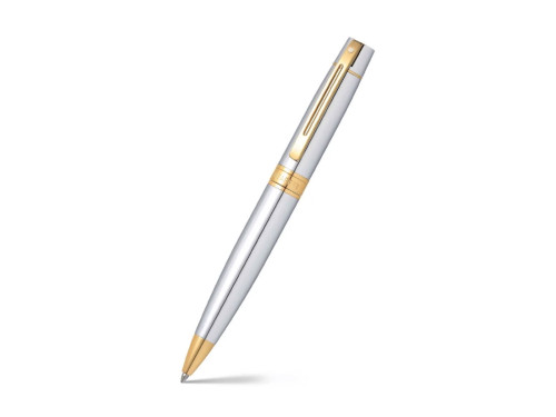 Ballpoint pen 300 - Sheaffer - Bright Chrome Gold Trims