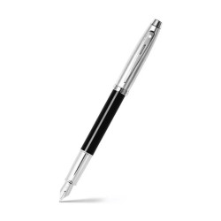 Pióro wieczne 100 - Sheaffer - Black and Chrome M