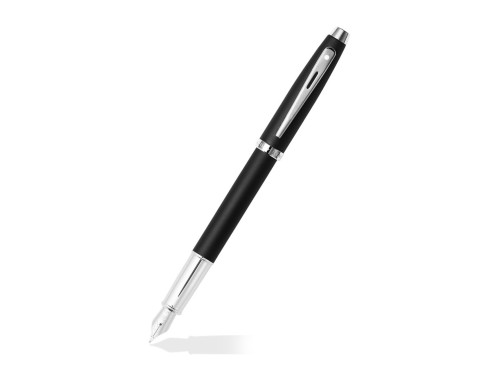 Pióro wieczne 100 - Sheaffer - Matte Black and Chrome F