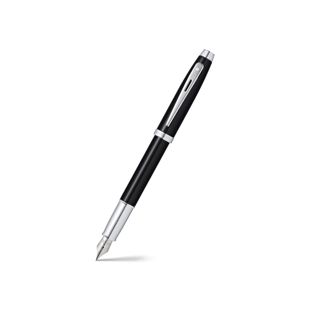 Pióro wieczne 100 - Sheaffer - Black Chrome Trim F