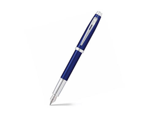 Fountain pen 100 - Sheaffer - Blue Chrome Trims F