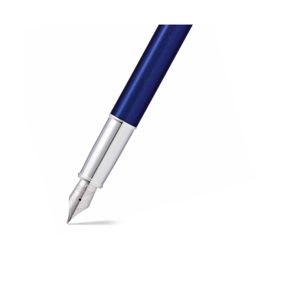 Pióro wieczne 100 - Sheaffer - Blue Chrome Trim F