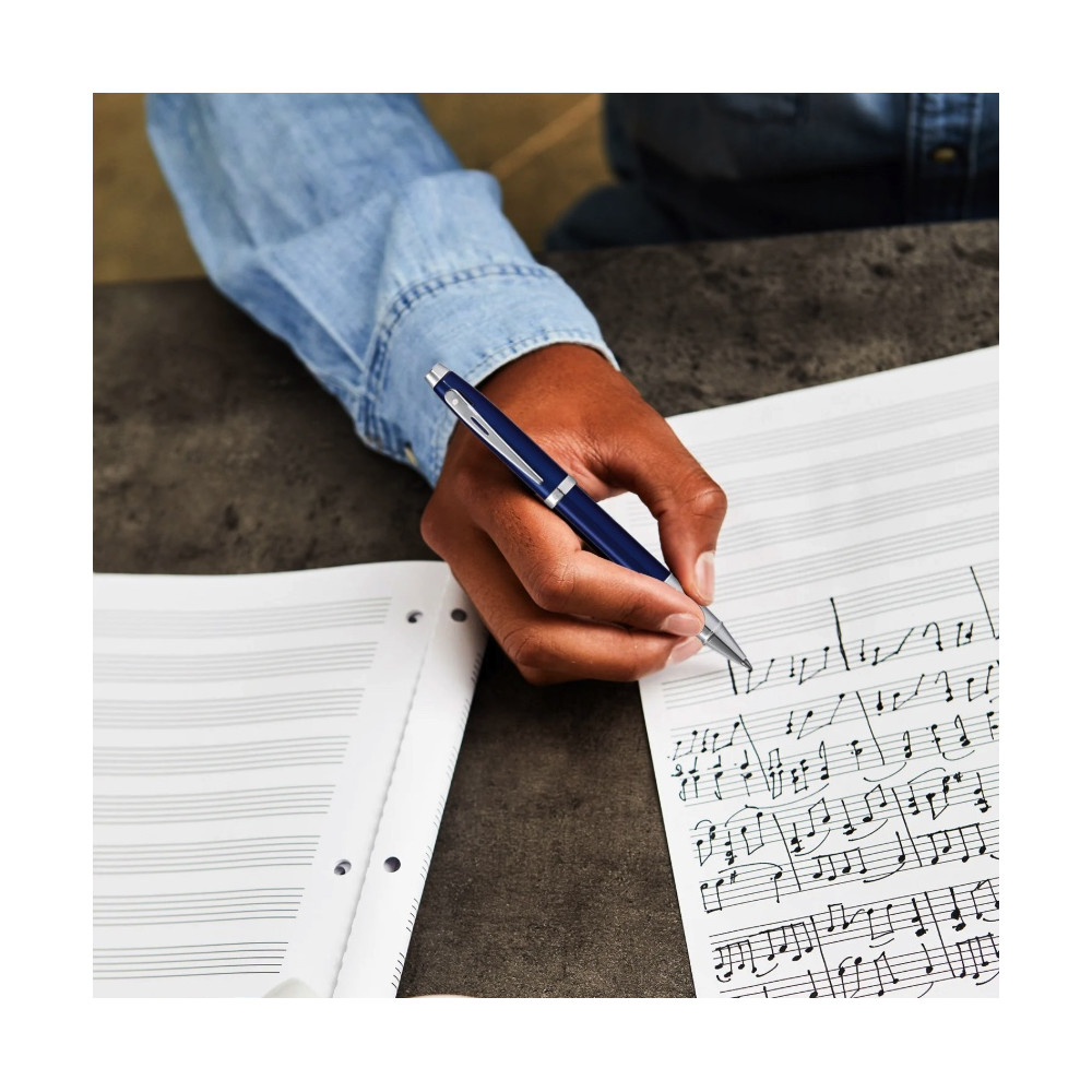 Pióro kulkowe 100 - Sheaffer - Blue Chrome Trim