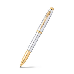 Rollerball pen 100 - Sheaffer - Chrome Gold Trims
