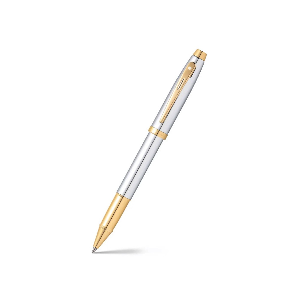 Pióro kulkowe 100 - Sheaffer - Chrome Gold Trim