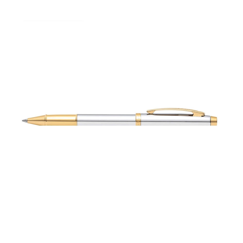 Rollerball pen 100 - Sheaffer - Chrome Gold Trims