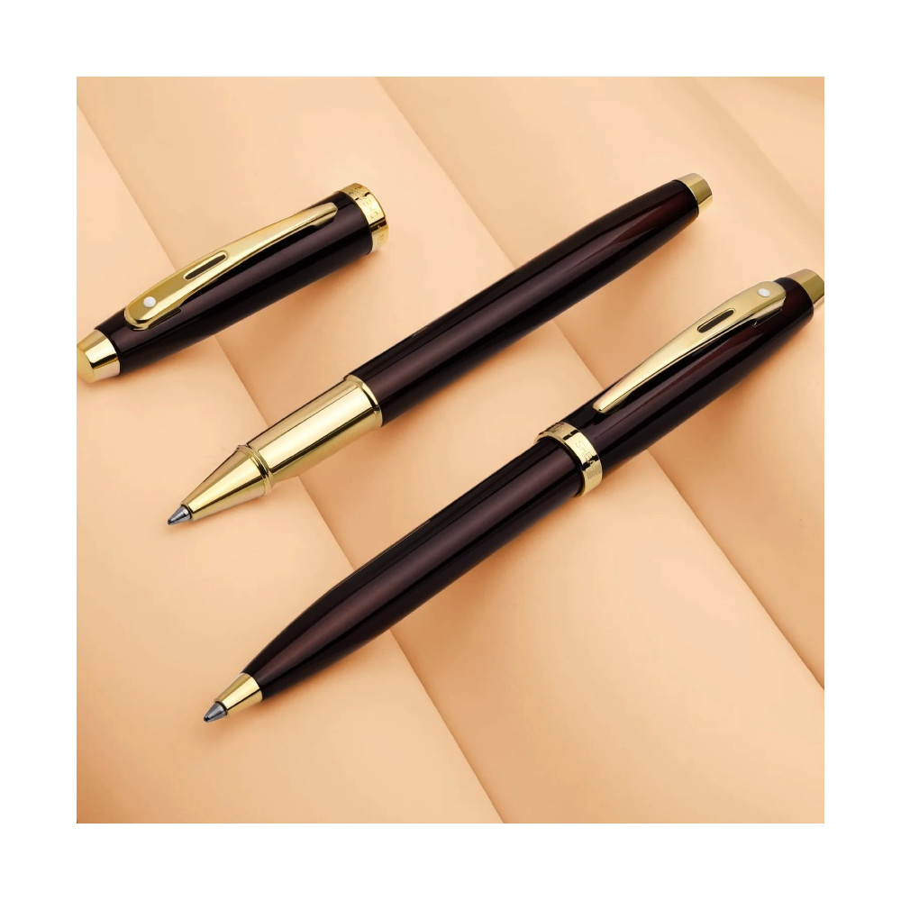 Ballpoint pen 100 - Sheaffer - Coffee Brown Gold Trims