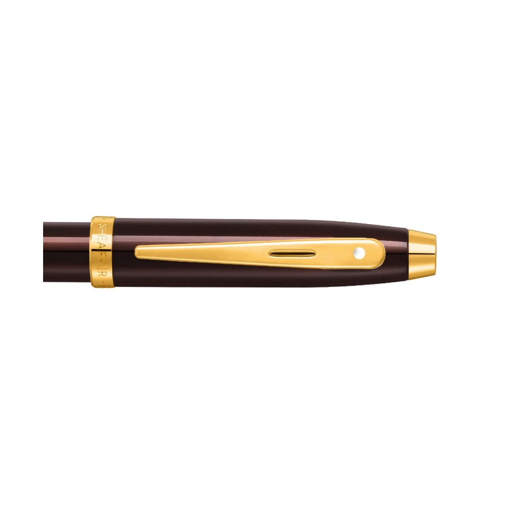 Długopis 100 - Sheaffer - Coffee Brown Gold Trim