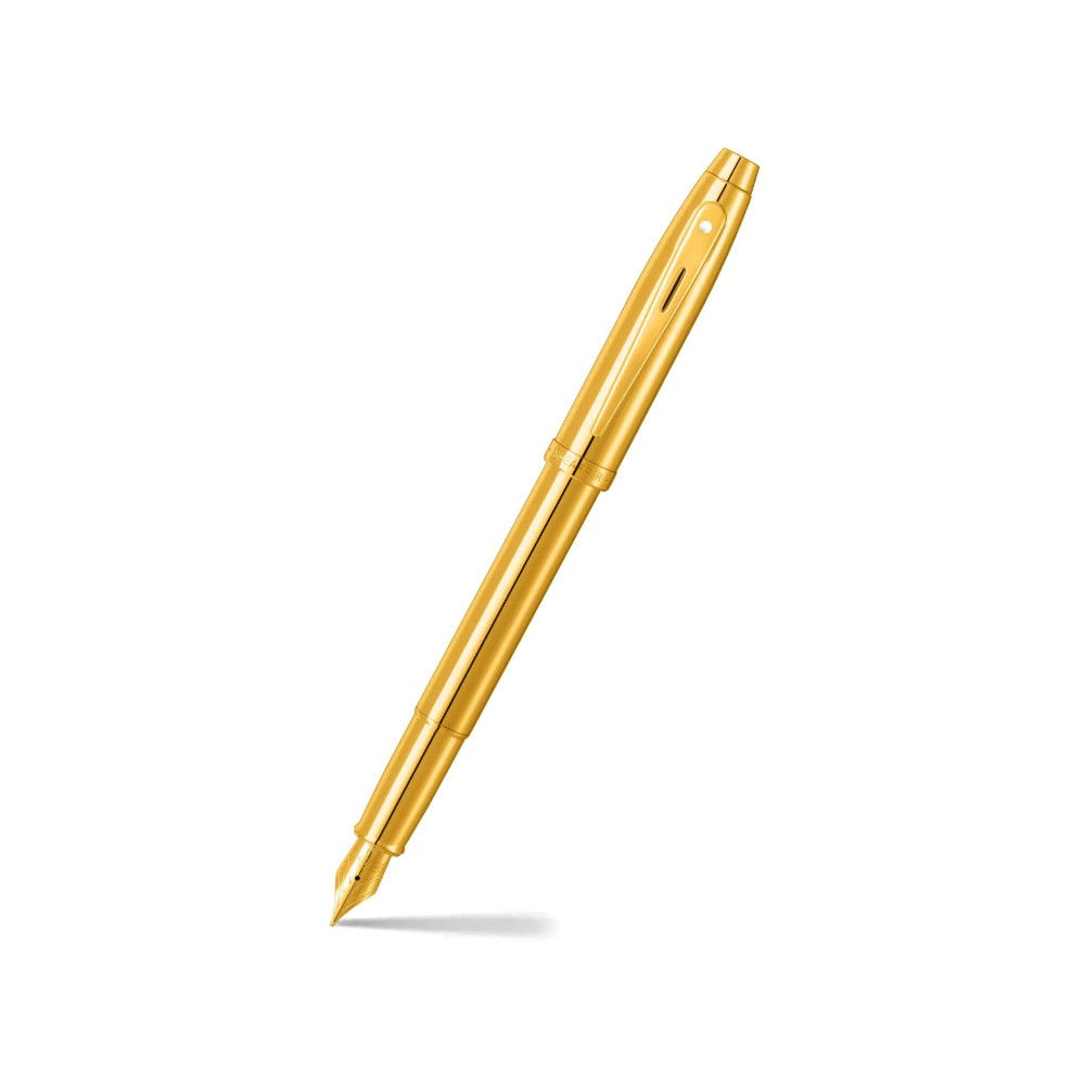 Pióro wieczne 100 - Sheaffer - Glossy Gold F