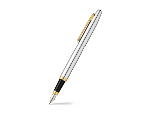Pióro wieczne VFM - Sheaffer - Polished Chrome Gold Trim M