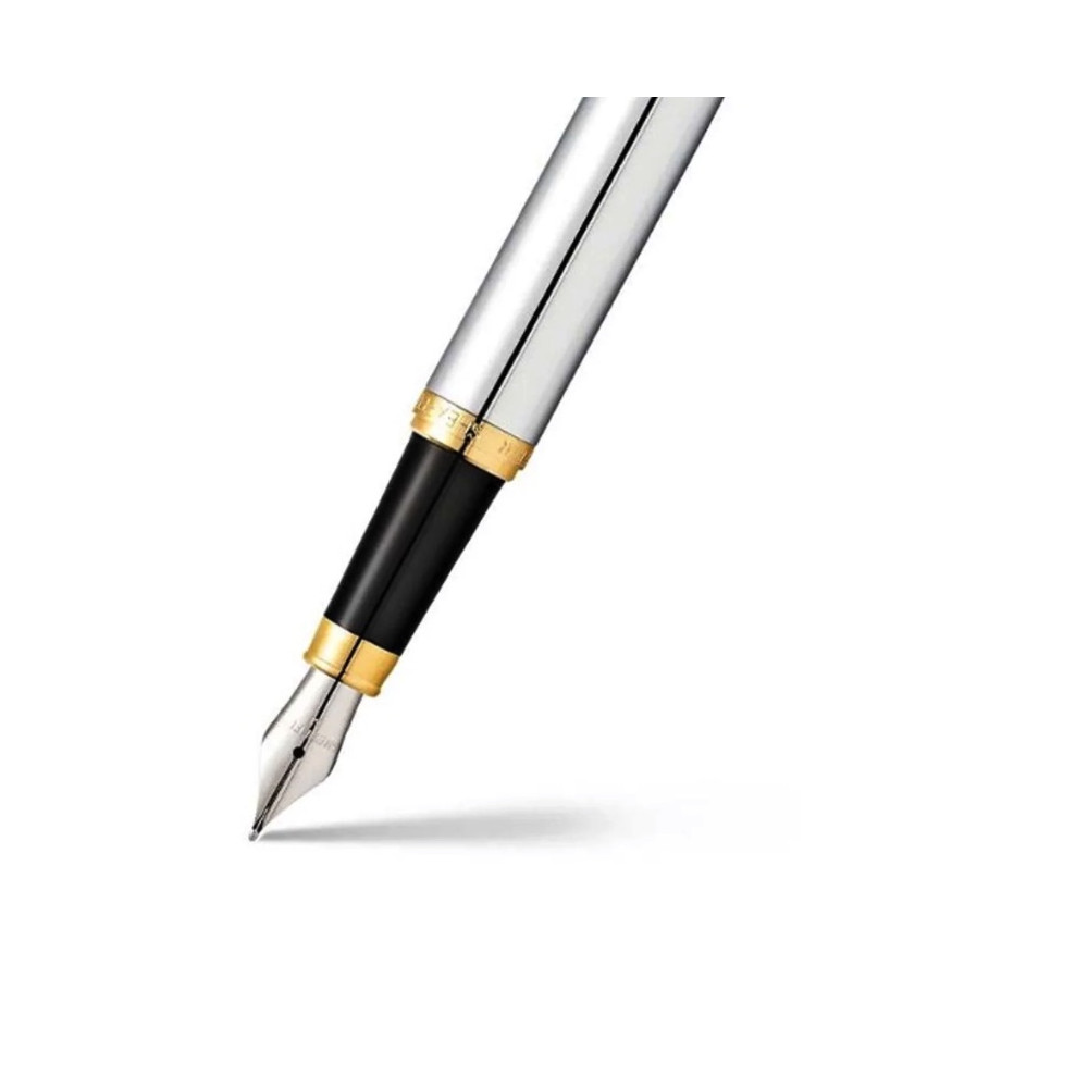 Fountain pen VFM - Sheaffer - Polished Chrome Gold Trim M