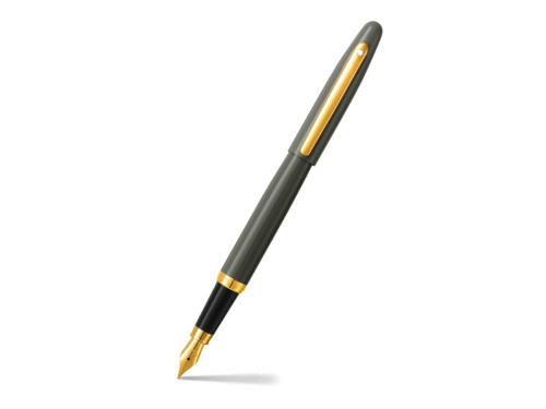 Pióro wieczne VFM - Sheaffer - Glossy Light Gray Gold Trim M