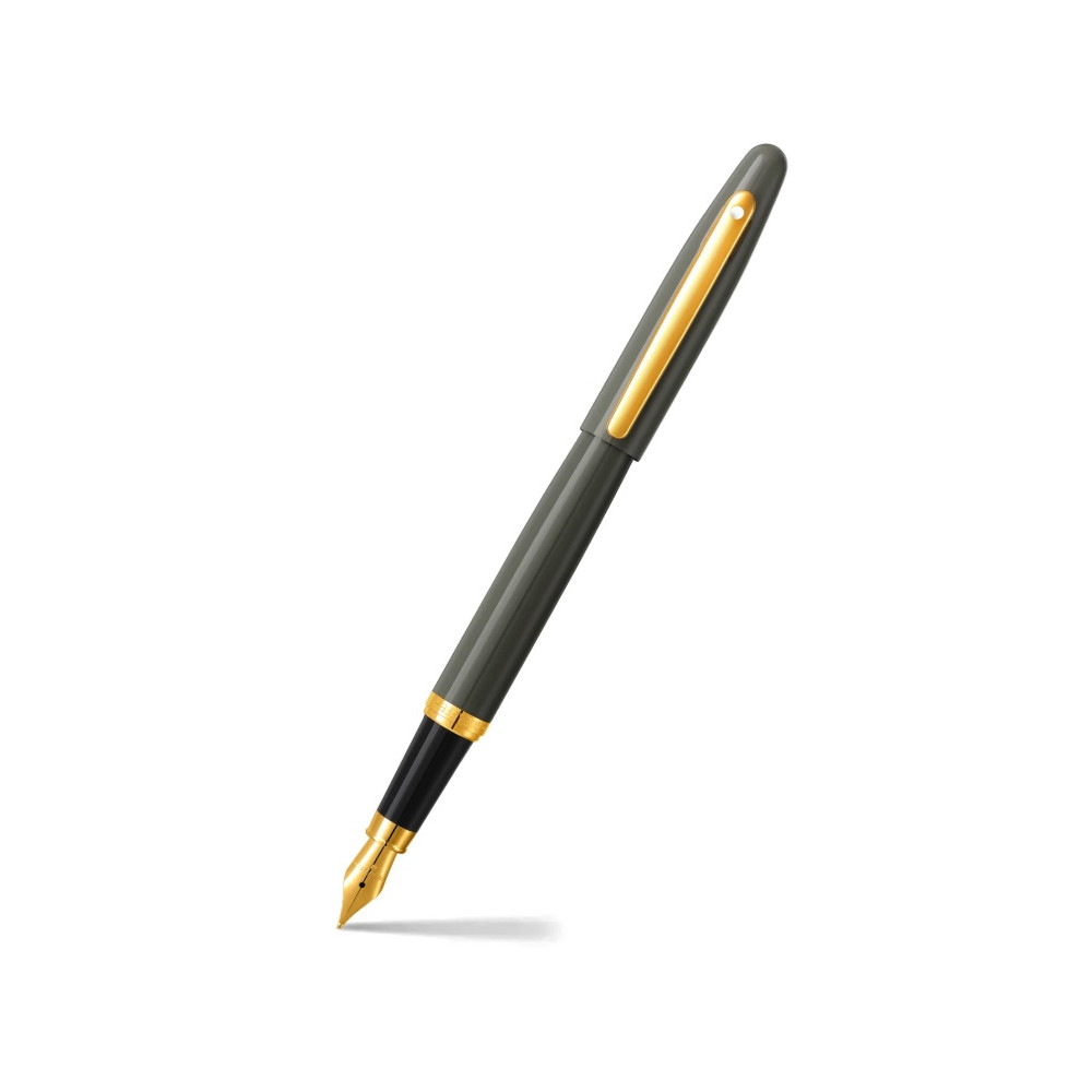 Pióro wieczne VFM - Sheaffer - Glossy Light Gray Gold Trim M