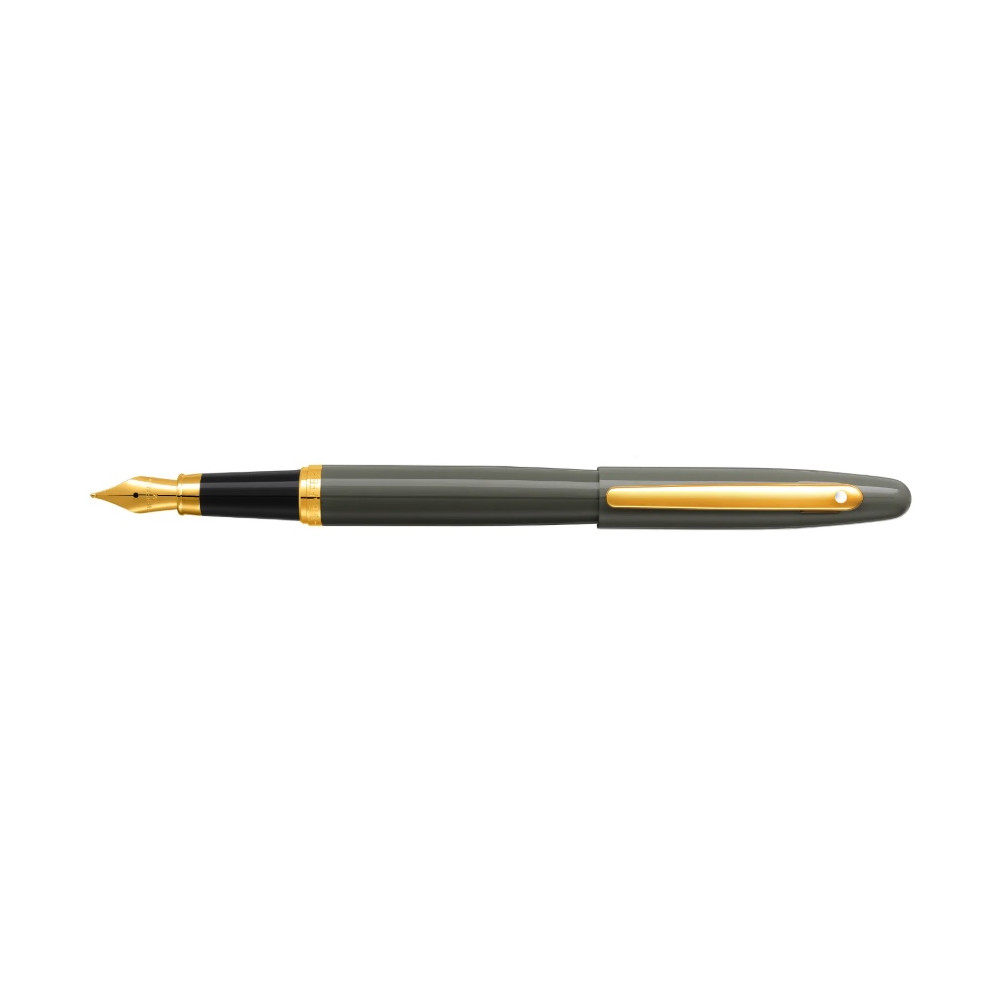 Fountain pen VFM - Sheaffer - Glossy Light Gray Gold Trim M