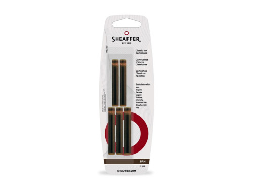 Classic ink cartridges - Sheaffer - Brown 5 pcs