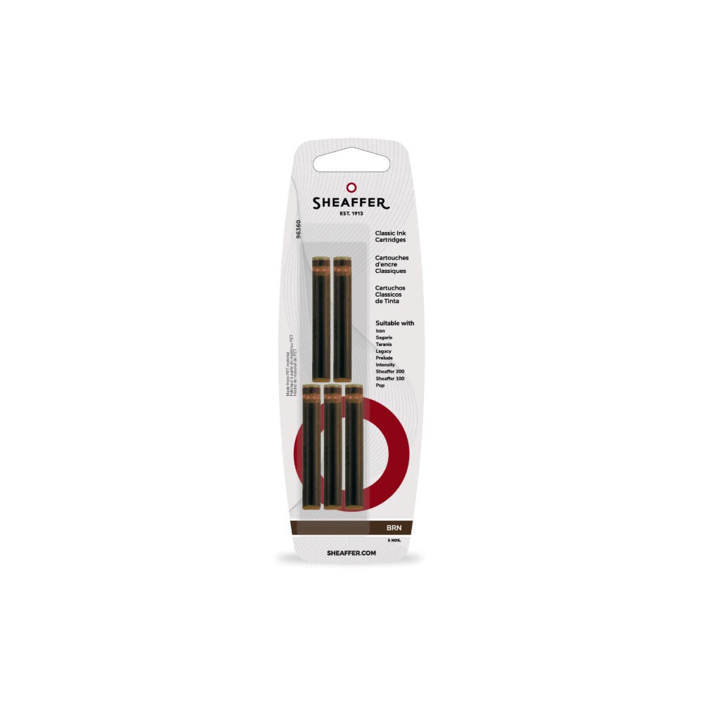 Naboje atramentowe - Sheaffer - Brown 5 szt.