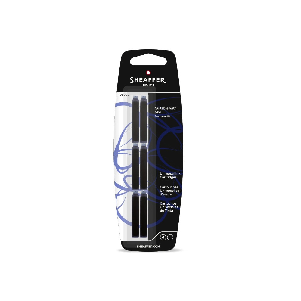 Naboje atramentowe VFM - Sheaffer - Black 6 szt.