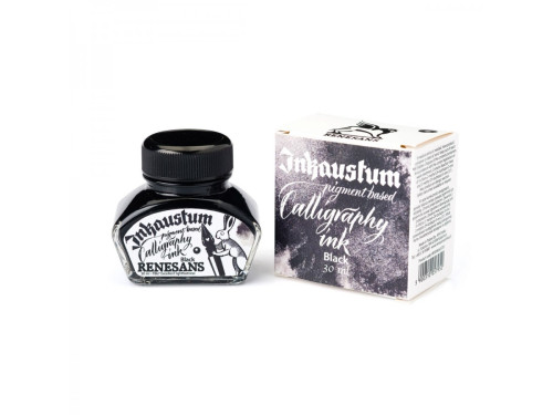 Atrament pigmentowy Inkaustum - Renesans - czarny 30 ml