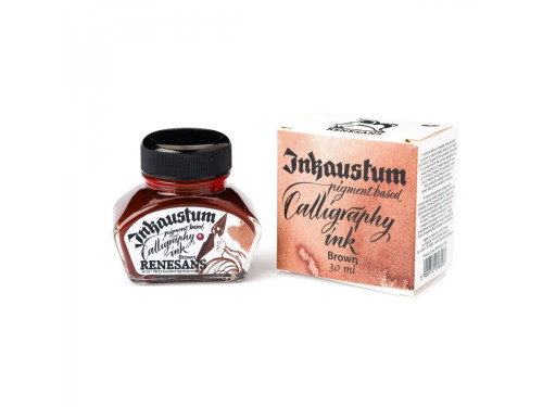Atrament pigmentowy Inkaustum - Renesans - brązowy 30 ml