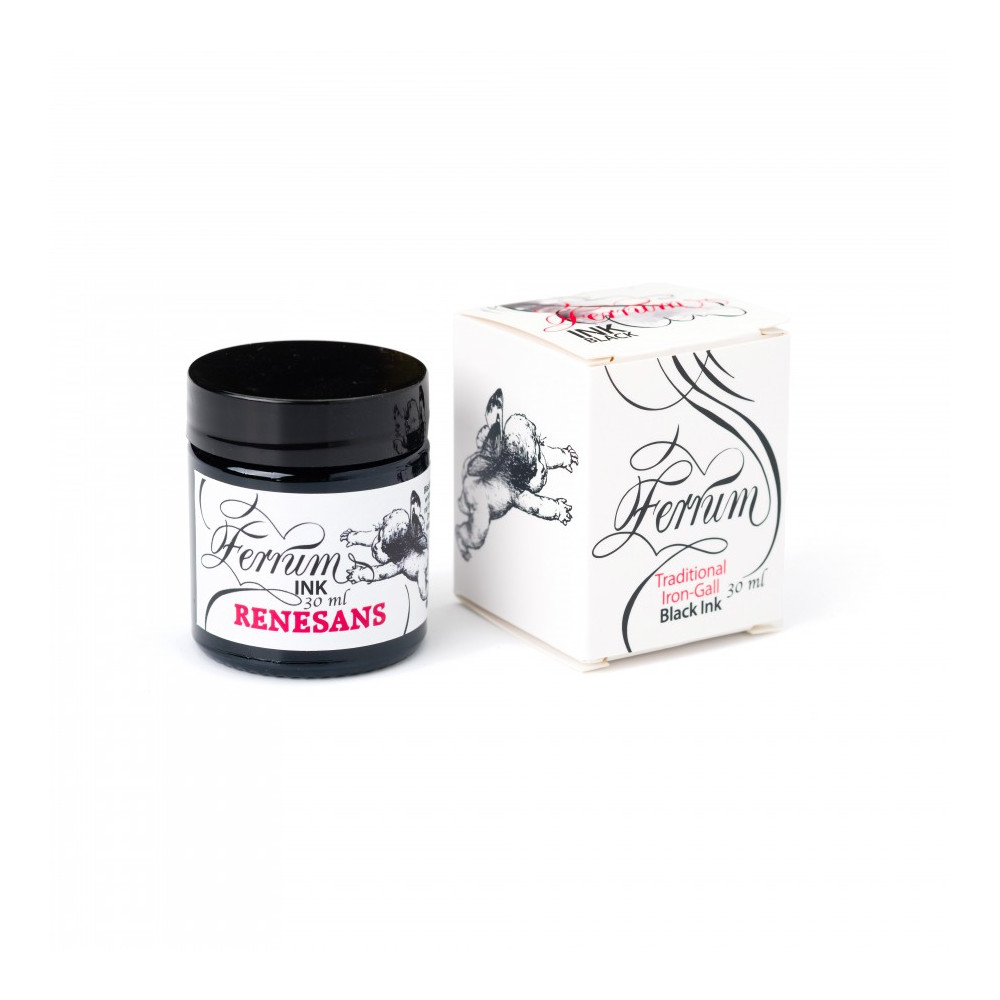 Atrament żelazowo-galusowy Ferrum - Renesans - czarny 30 ml