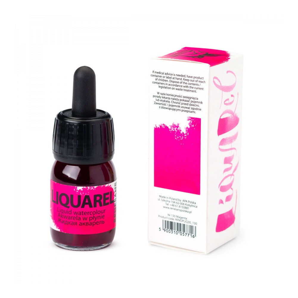 Liquarel liquid watercolour - Renesans - Magenta 30 ml