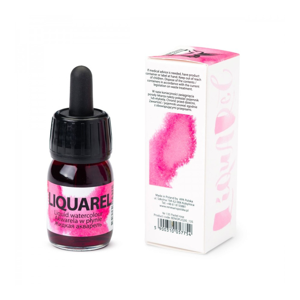 Liquarel liquid watercolour - Renesans - Pastel Rose 30 ml