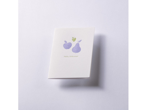 Kartka okolicznościowa A6 - Gmund - Little One Fruities lilac