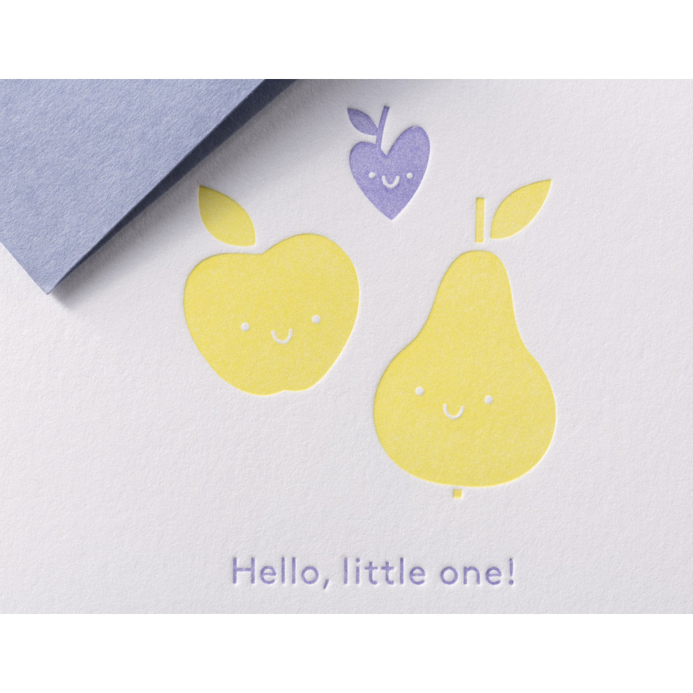 Kartka okolicznościowa A6 - Gmund - Little One Fruities Yellow