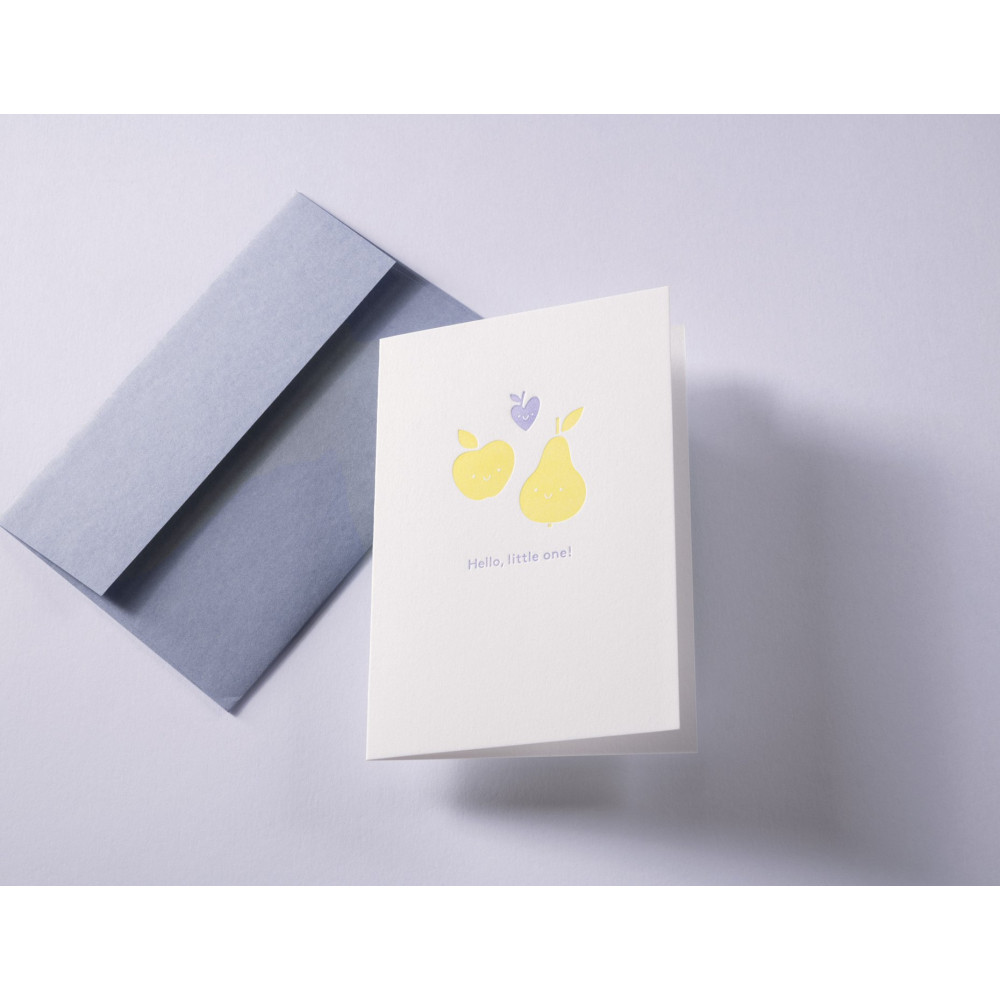Greeting card A6 - Gmund - Little One Fruities Yellow