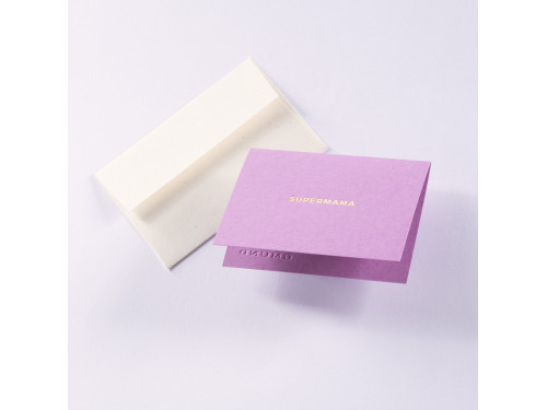 Greeting card A7 - Gmund - Little Color Supermama
