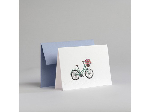 Greeting card A6 - Gmund - Traces at Lake Bicycle