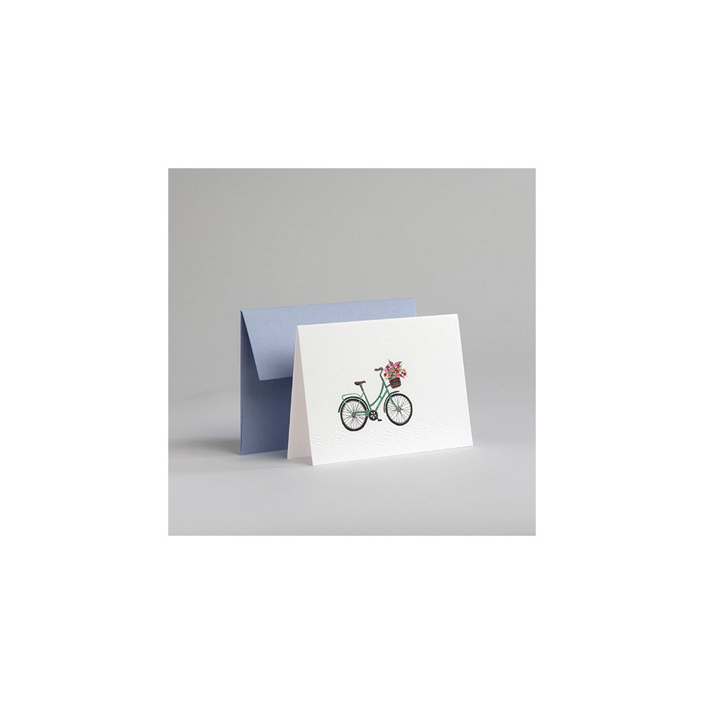 Greeting card A6 - Gmund - Traces at Lake Bicycle