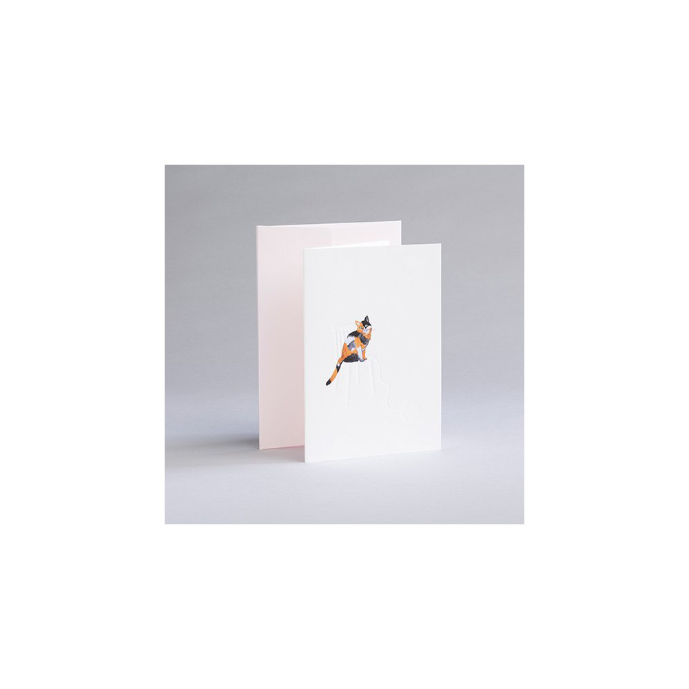 Greeting card A6 - Gmund - Traces at Lake Tortoiseshell Cat