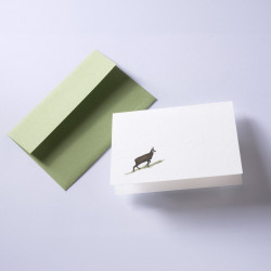 Greeting card A6 - Gmund - Traces at Lake Alpine Chamois