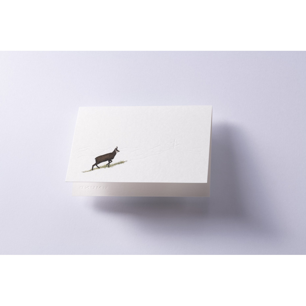 Greeting card A6 - Gmund - Traces at Lake Alpine Chamois