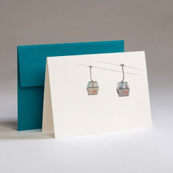 Greeting card A6 - Gmund - Traces at Lake Cable Car