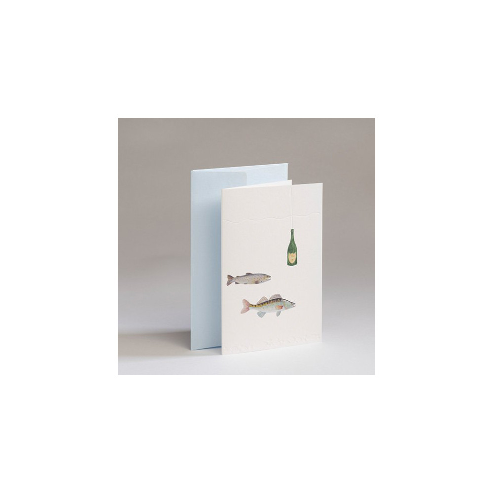 Greeting card A6 - Gmund - Traces at Lake Fishermen