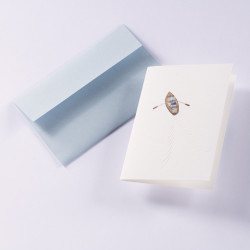 Greeting card A6 - Gmund - Traces at Lake Rowing Boat