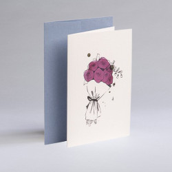 Greeting card A6 - Gmund - Illustration Flowers