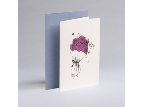 Kartka okolicznościowa A6 - Gmund - Illustration Flowers